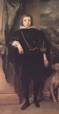 Anthony Van Dyck Portrait of prince rupert standing (mk03) Sweden oil painting art